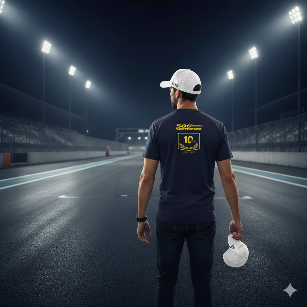 T-shirt bleu marine - Collector ÉDITION 10 ANS 500 Nocturnes