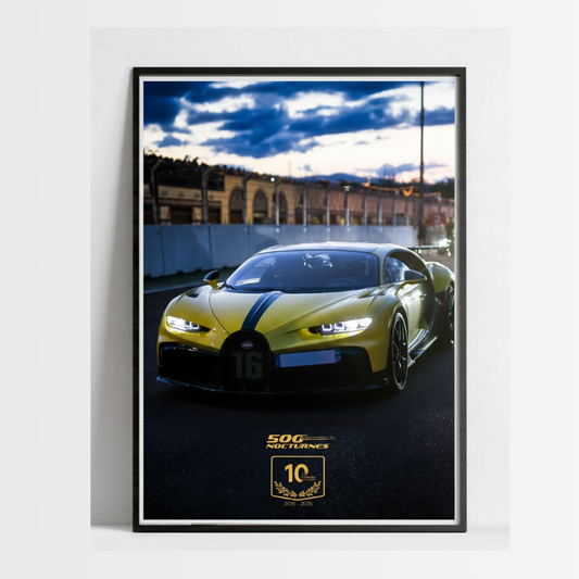 Poster Collector - Bugatti Chiron (Édition 10è anniversaire)
