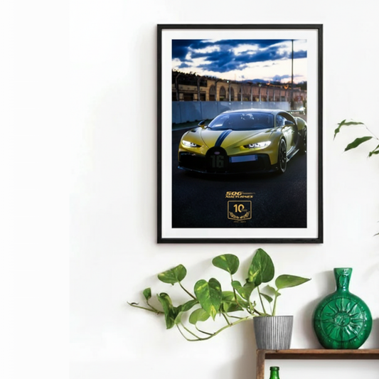Poster Collector - Bugatti Chiron (Édition 10è anniversaire)