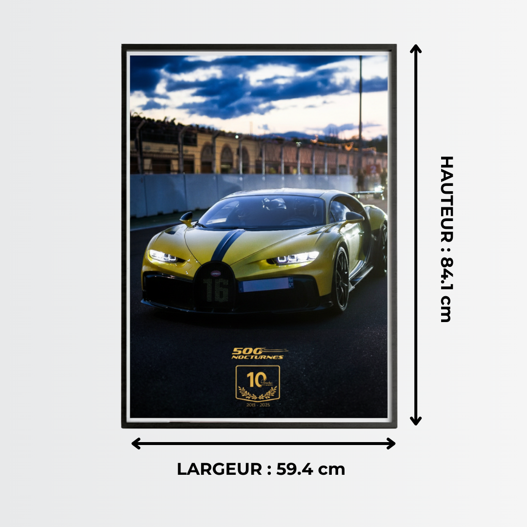 Poster Collector - Bugatti Chiron (Édition 10è anniversaire)