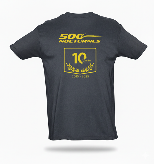 T-shirt bleu marine - Collector ÉDITION 10 ANS 500 Nocturnes